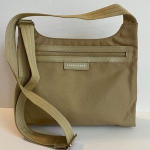 LONGCHAMP Le Pliage NEO Nylon Flat Crossbody Bag - Honey (Gold)